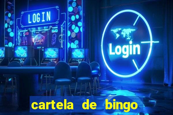 cartela de bingo cha de bebe